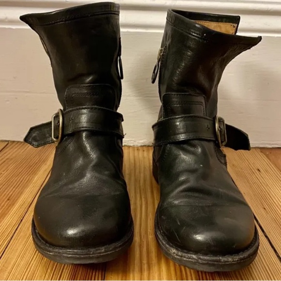 FIORENTINI + BAKER boots womens 36.5 EU Eternity” Black Leather made Italy - Picture 1 of 16